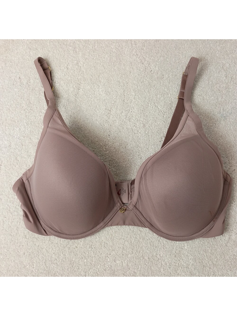 Thirdlove Neutral 24/7 Classic Contour Plunge Bra Wired Size 36D Mesh